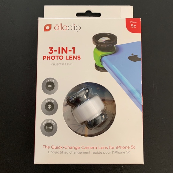 Olloclip 3-In-1 IPhone 5c Photo Lens – White - Picture 1 of 3